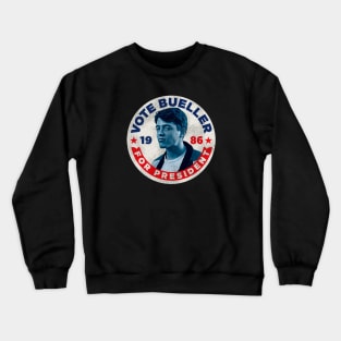 Vote Bueller Worn Button Crewneck Sweatshirt